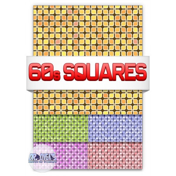 60s Squares Backing Paper
