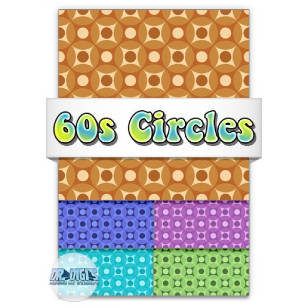 60s Circles Backing Paper