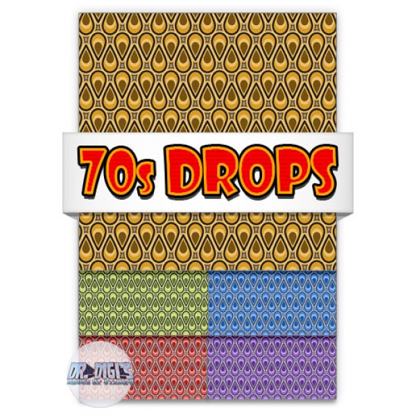 70s Drop Backing papers