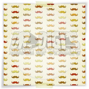 Mustache backing paper