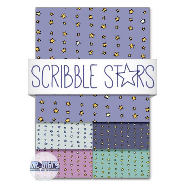 Scribble Stars Backing paper